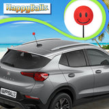 ..Tenna Tops Happy Smiley Face Car Antenna Topper (Red) - Thin Antenna Fit