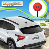..Tenna Tops Happy Smiley Face Car Antenna Topper (Red) - Thin Antenna Fit