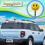 HappyBalls Happy Smiley Face Car Antenna Ball (Yellow)