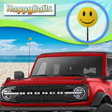 HappyBalls Happy Smiley Face Car Antenna Ball (Yellow)
