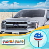 Tenna Tops Patriotic American USA Flag Car Antenna Ball - Thin Antenna Fit