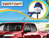 Tenna Tops Snowman Winter Hat & Scarf Car Antenna Topper (Dark Blue) - Thick Antenna Fit