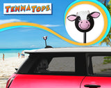 Tenna Tops Cute Cow Car Antenna Topper - Thick Fat Antenna Fit