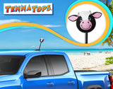 Tenna Tops Cute Cow Car Antenna Topper - Thick Fat Antenna Fit