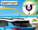 Tenna Tops Cute Cow Car Antenna Topper - Thin Antenna Fit