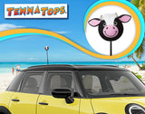 Tenna Tops Cute Cow Car Antenna Topper - Thin Antenna Fit
