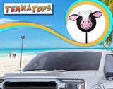 Tenna Tops Cute Cow Car Antenna Topper - Thin Antenna Fit