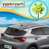 Tenna Tops Cute Frog Car Antenna Topper (Green) - Thin Antenna Fit