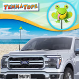 Tenna Tops Cute Frog Car Antenna Topper (Green) - Thin Antenna Fit