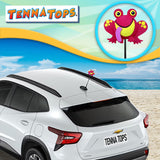 Tenna Tops Froggy Frog Car Antenna Topper (Red) - Thin Antenna Fit