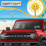 Tenna Tops Happy Florida Sunshine Car Antenna Topper - Thin Antenna Fit