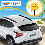 Tenna Tops Happy Florida Sunshine Car Antenna Topper - Thin Antenna Fit
