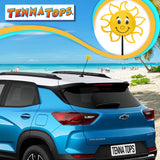 Tenna Tops Happy Florida Sunshine Car Antenna Topper - Thin Antenna Fit