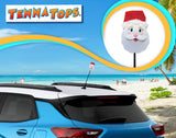 Tenna Tops Jolly Santa Claus Car Antenna Topper - Thin Antenna Fit