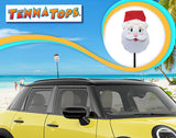 Tenna Tops Jolly Santa Claus Car Antenna Topper - Thin Antenna Fit