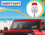 Tenna Tops Jolly Santa Claus Car Antenna Topper - Thin Antenna Fit