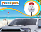 Tenna Tops Jolly Santa Claus Car Antenna Topper - Thin Antenna Fit