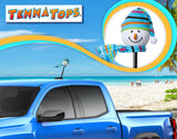 Tenna Tops Snowman Winter Hat & Scarf Car Antenna Topper (Baby Blue) - Thick Antenna Fit (Copy)