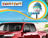 Tenna Tops Snowman Winter Hat & Scarf Car Antenna Topper (Baby Blue) - Thick Antenna Fit (Copy)