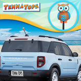 Tenna Tops Blue Owl Car Antenna Topper - Thick Antenna Fit