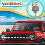 Tenna Tops Blue Owl Car Antenna Topper - Thin Antenna Fit