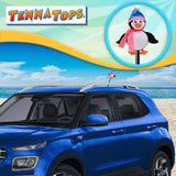 Tenna Tops Penguin Car Antenna Topper (Pink/Blue) - Thick Antenna Fit