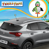 Tenna Tops Cute Penguin Car Antenna Topper (Green) - Thin Antenna Fit