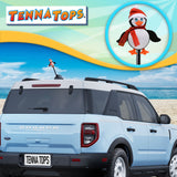 Tenna Tops Cute Penguin Car Antenna Topper (Red) - Thick Antenna Fit
