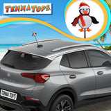 Tenna Tops Cute Penguin Car Antenna Topper (Red) - Thin Antenna Fit