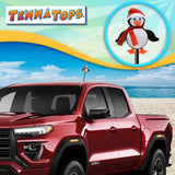 Tenna Tops Cute Penguin Car Antenna Topper (Red) - Thick Antenna Fit