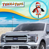 Tenna Tops Cute Penguin Car Antenna Topper (Red) - Thin Antenna Fit