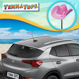Tenna Tops Pink Cowgirl Hat Car Antenna Topper - Thin Antenna Fit