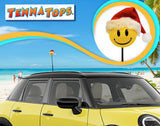 HappyBalls Happy Santa Car Antenna Topper - Thin Antenna Fit