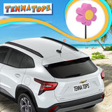 Tenna Tops Pink Daisy (Yellow Center) Car Antenna Topper - Thin Antenna Fit