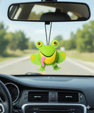 Tenna Tops Cute Frog Car Antenna Topper (Green) - Thin Antenna Fit
