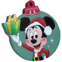 *Last One* Rare Disney Mickey 3D Christmas Ornament Car Antenna Topper / Dashboard Accessory