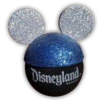 *Rare* Disney Mickey Blue & Silver Sparkles Antenna Topper/Mirror Dangler/Dashboard Accessory