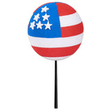 Coolballs American Patriotic Flag Car Antenna Ball - Thin Antenna Fit