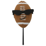 Coolballs Football Fan with Sunglasses Antenna Topper - Thin Antenna Fit