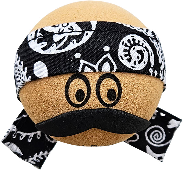 Coolballs Cool Dude Black Bandana Antenna Topper / Mirror Dangler / Dashboard Buddy