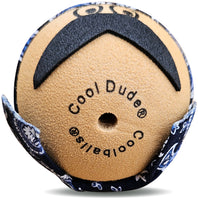 Coolballs "Cool Ese" Cool Dude Antenna Topper / Mirror Dangler / Dashboard Buddy (Blue Bandana)