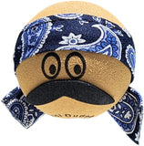 Coolballs Cool Dude Blue Bandana Car Antenna Topper - Thin Antenna Fit