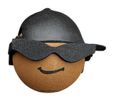 Coolballs Cool Dude Black Cap Car Antenna Topper - Thin Antenna Fit