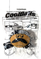 Coolballs "Cool Ese" Cool Dude Antenna Topper / Mirror Dangler / Dashboard Buddy (Black Bandana)