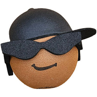 Coolballs Cool Dude Black Sideways Cap Car Antenna Topper