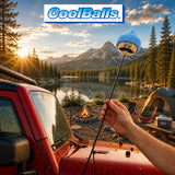 Coolballs Cool Dude Blue Beanie Hat Antenna Topper - Thin Antenna Fit