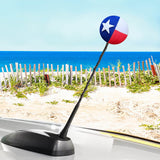 *New* Coolballs Texas Flag Car Antenna Topper - Thin Antenna Fit