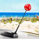 Coolballs Cool Lucky Red Dice Antenna Topper - Thin Antenna Fit