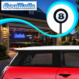 Coolballs Cool 8 Ball Pool Billiards Antenna Topper - Thick Fat Antenna Fit