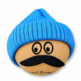 Coolballs Cool Dude Blue Beanie Hat Antenna Topper - Thick Fat Antenna Fit